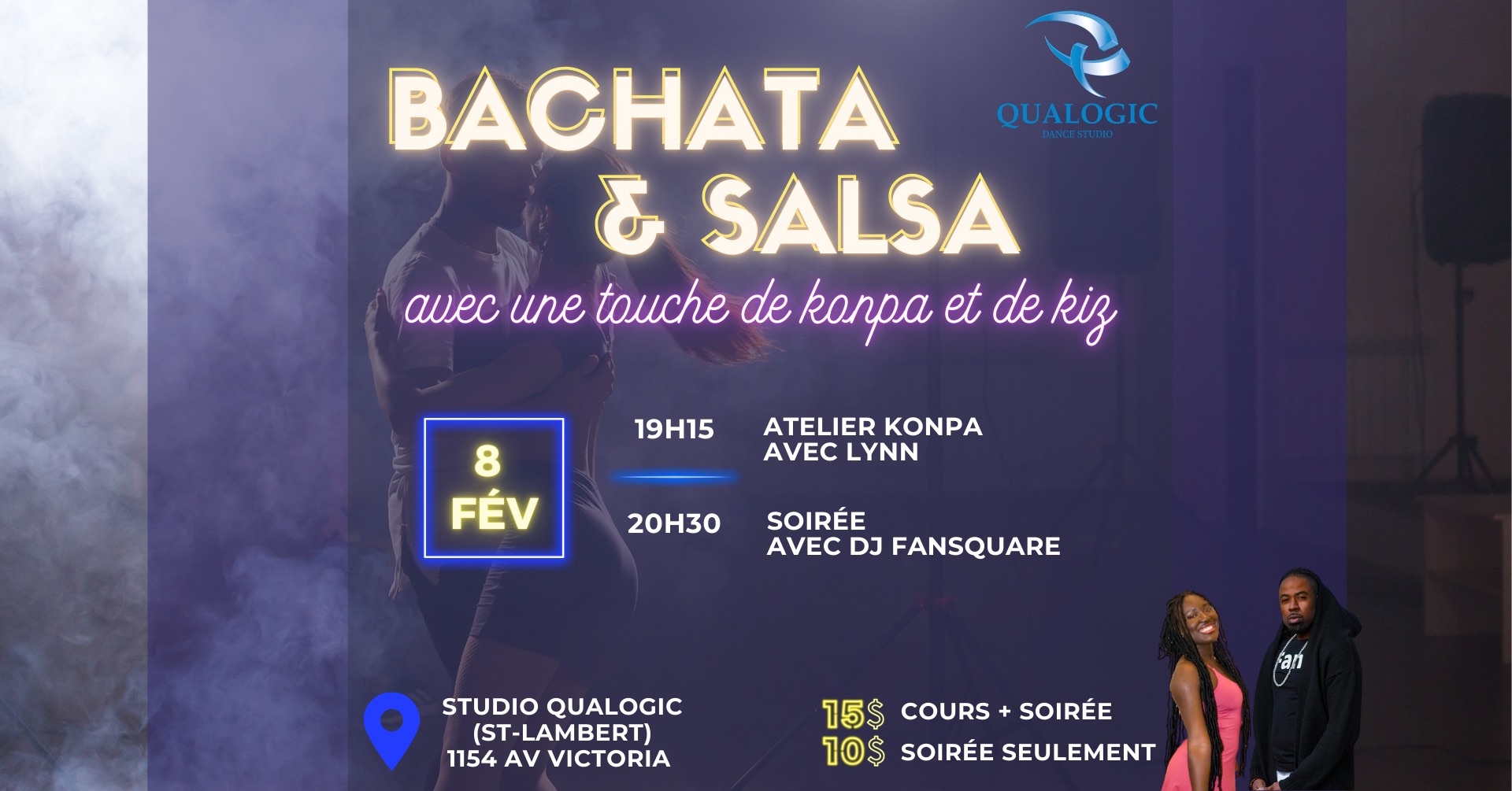 Bachata & Salsa avec une touche de Konpa & Kiz