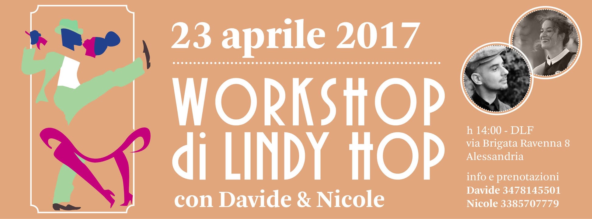 Workshop di Lindy hop con Davide & Nicole