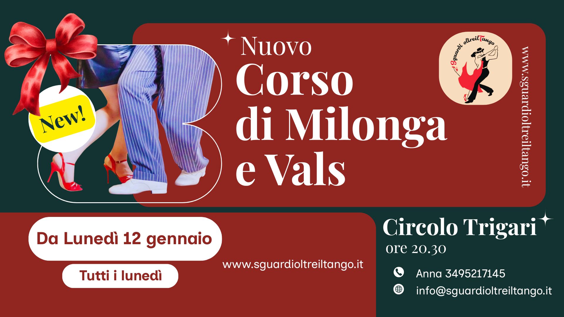 Nuovo Corso di Milonga e Vals!