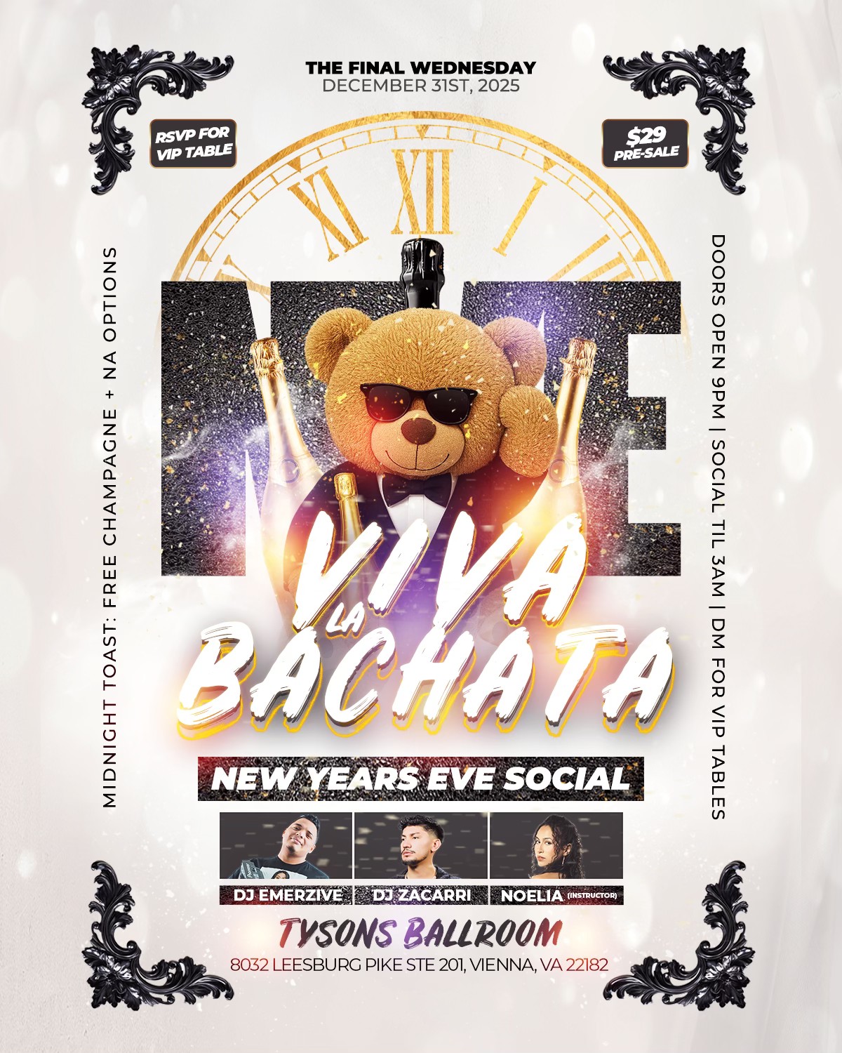 🎇Viva La Bachata Wednesday Social - NYE Party🎆