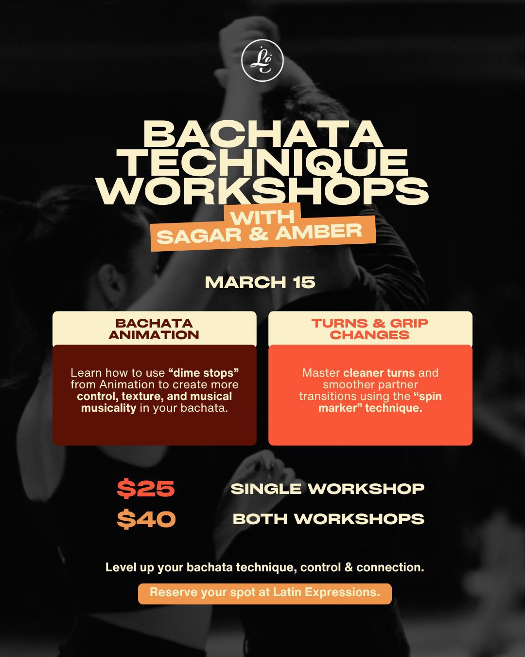 Bachata Technique Workshops w Sagar & Amber