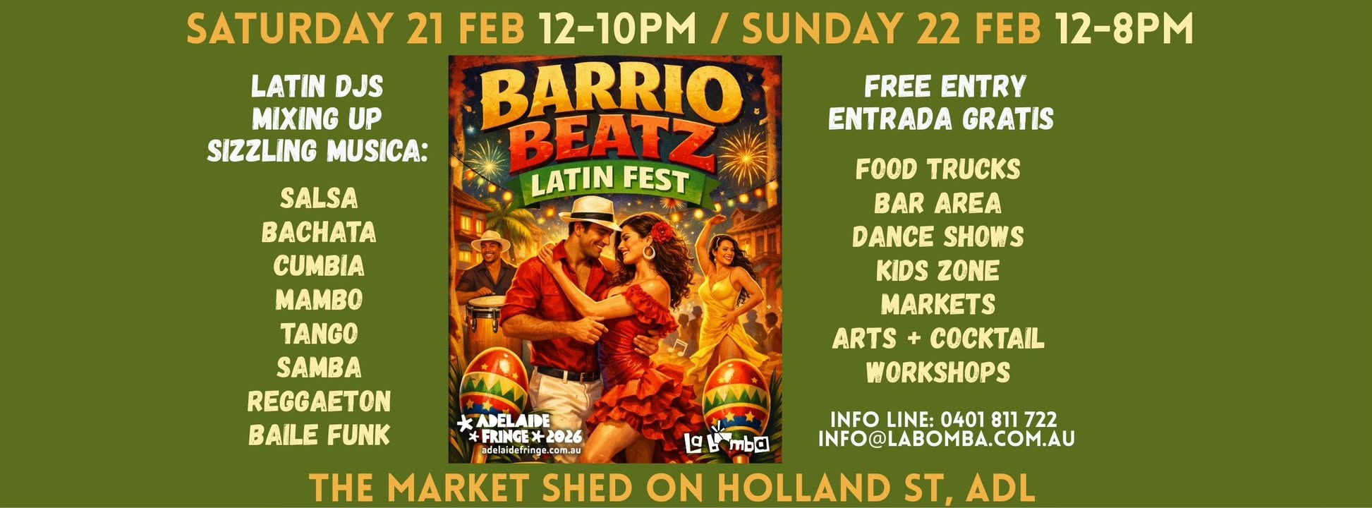 BARRIO BEATZ - 2 day FREE Latin Fest (Fringe event)