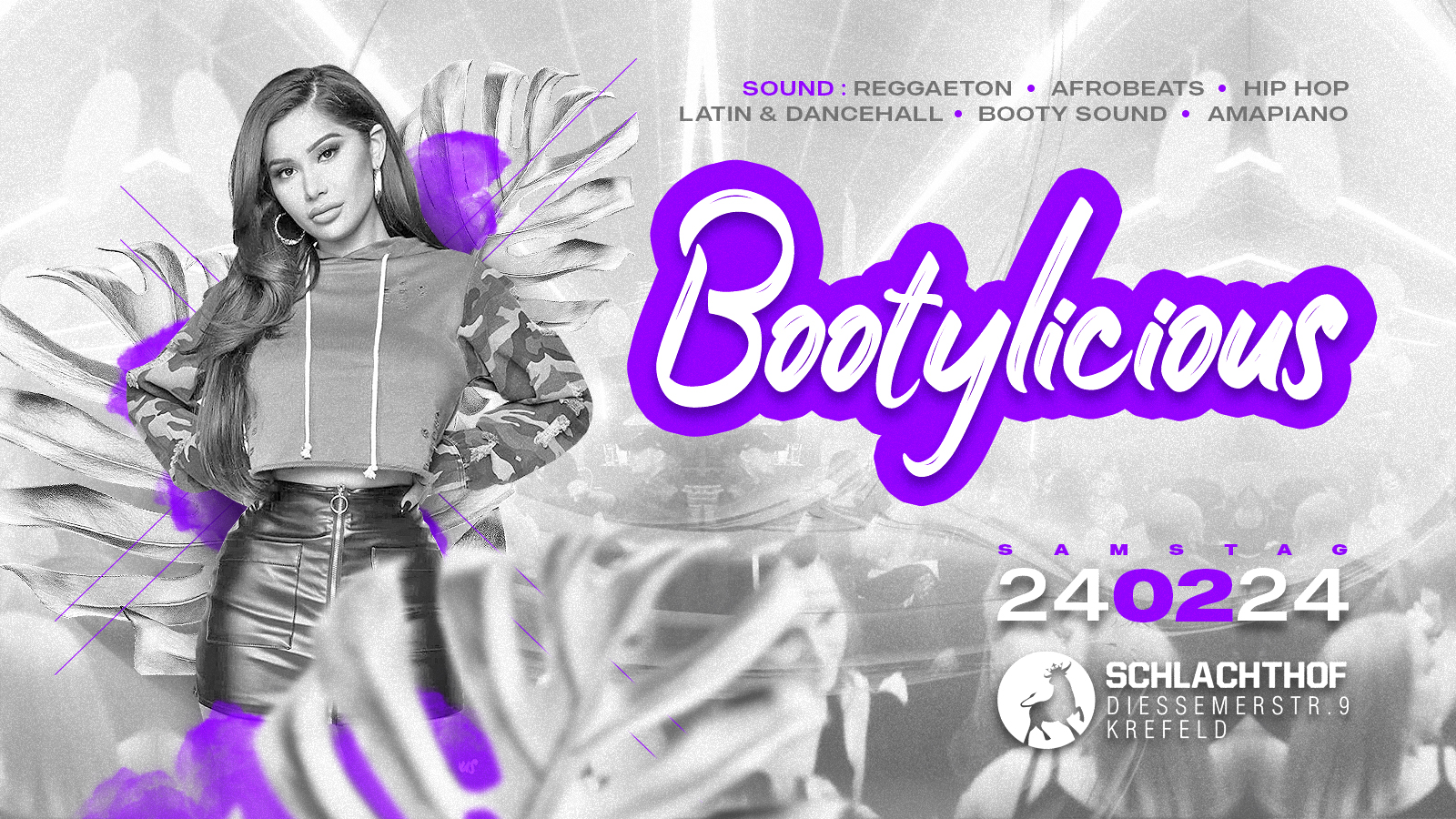 Bootylicious - π Dancehall, Latin & Hip Hop π - Sa. 24.02.2024 Schlachthof Krefeld