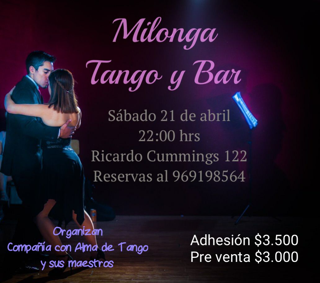 TANgo Y BAR Sábado 21 04