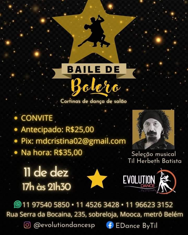 Hoje! Baile de BOLERO EVOLUTION BY TIL