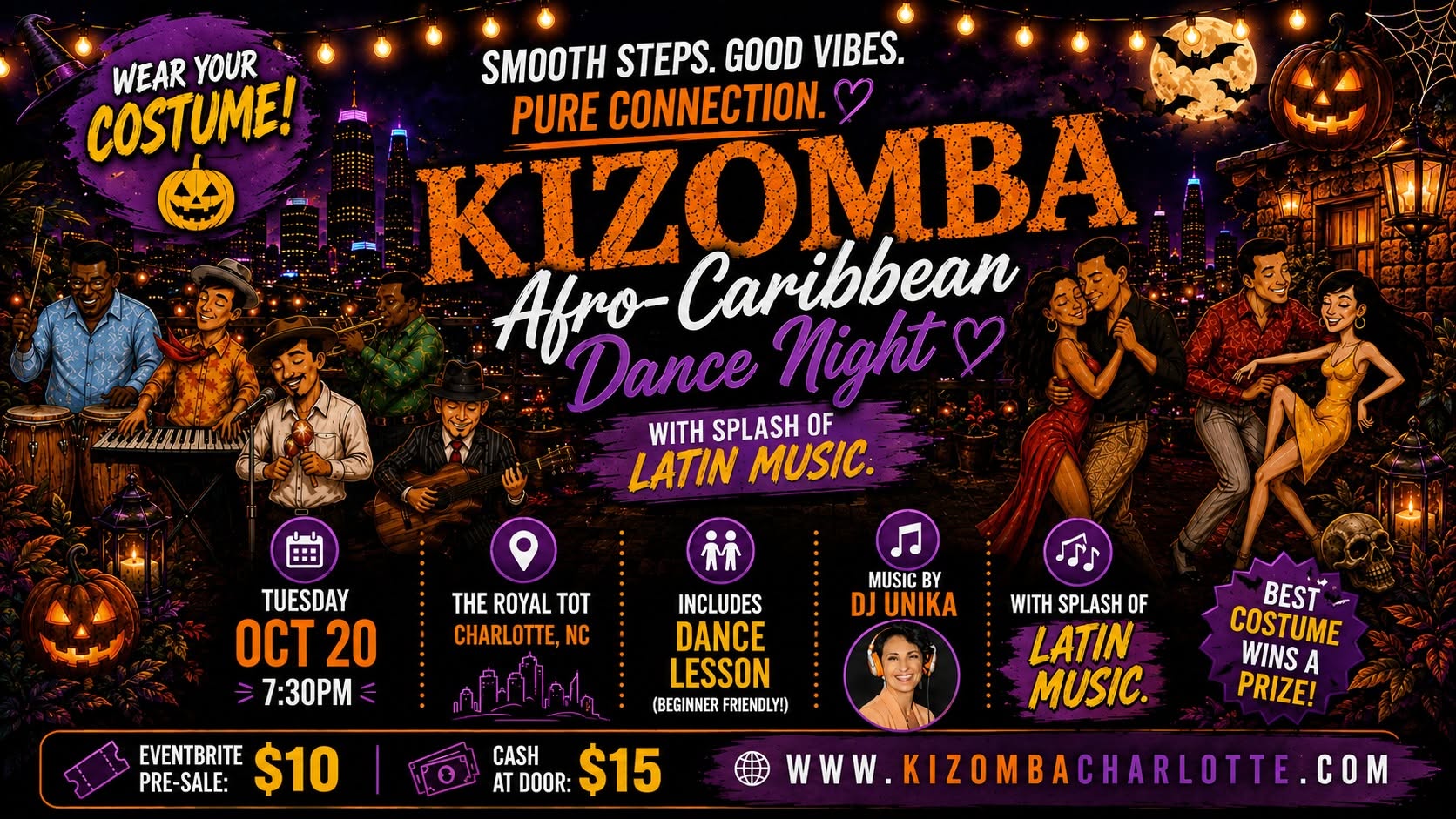 🎃Noite De Alegria (with Kizomba Dance Lesson!)