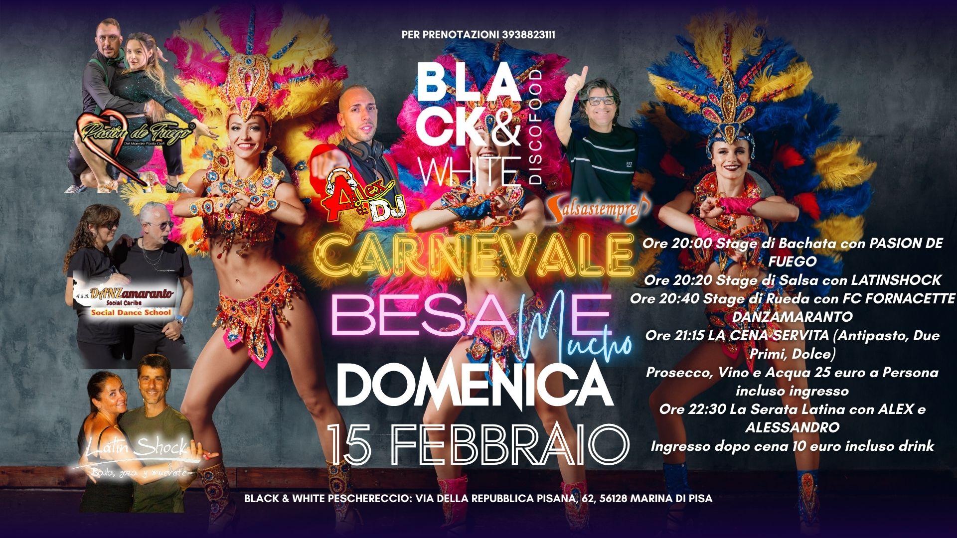 Domenica 15 02 26 Black & White ππππππ ππΎπ¬π±πΈ Carnevale