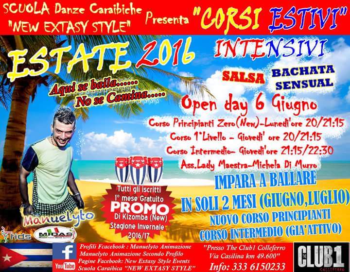 CORSI ESTIVI INTENSIVI... NEW EXTASY STYLE By Manuelyto CLUB1