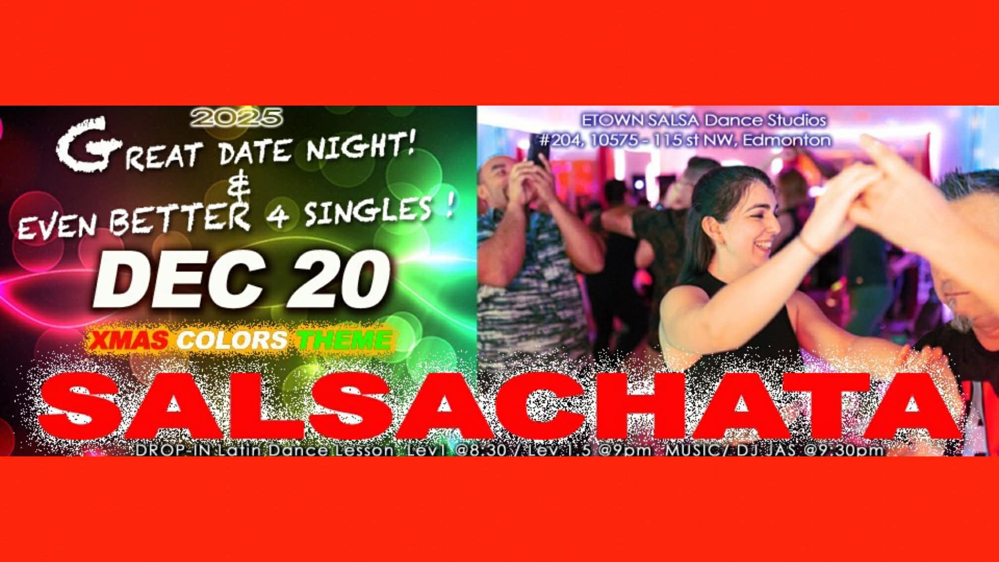 Salsachata dance party (Last Minute Xmas Theme Party)