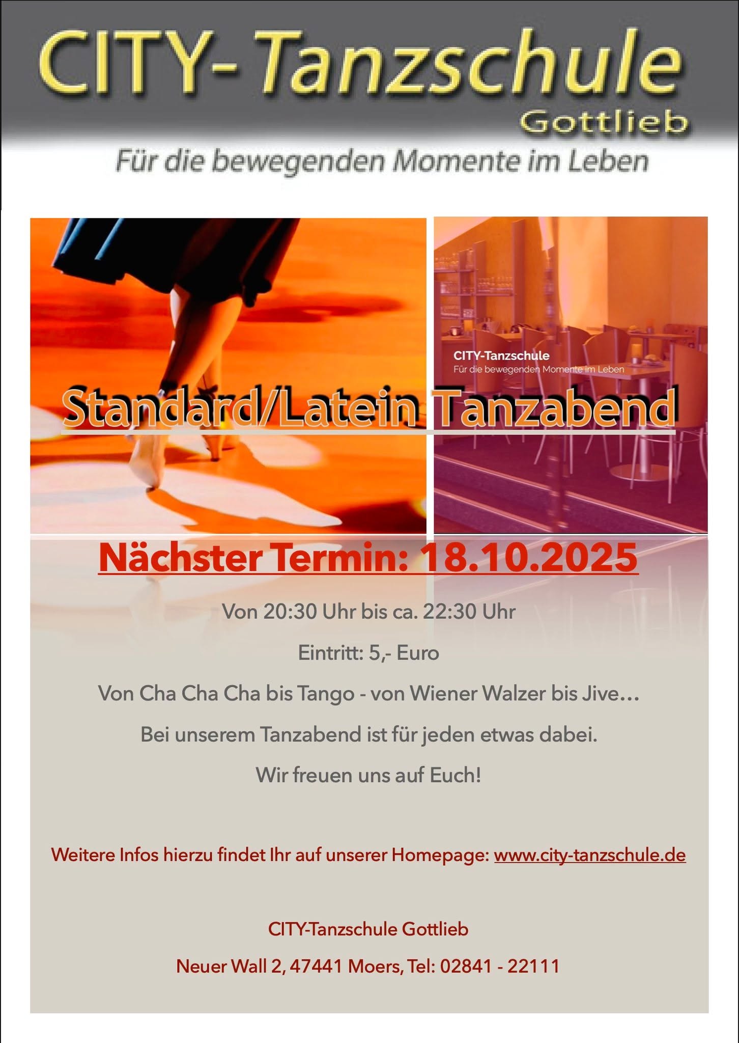 Standard- Latein Tanzabend
