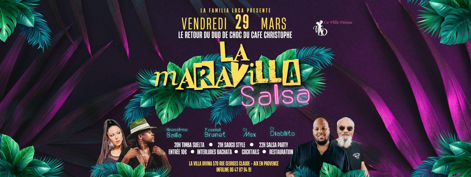 Vos Vendredis Maravilla Salsa 29 mars