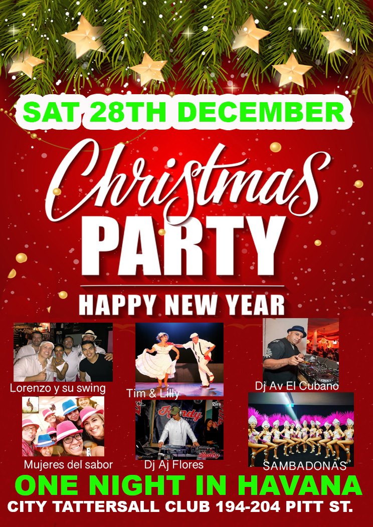 One Night in Havana Xmas Party Sat 28th Dec