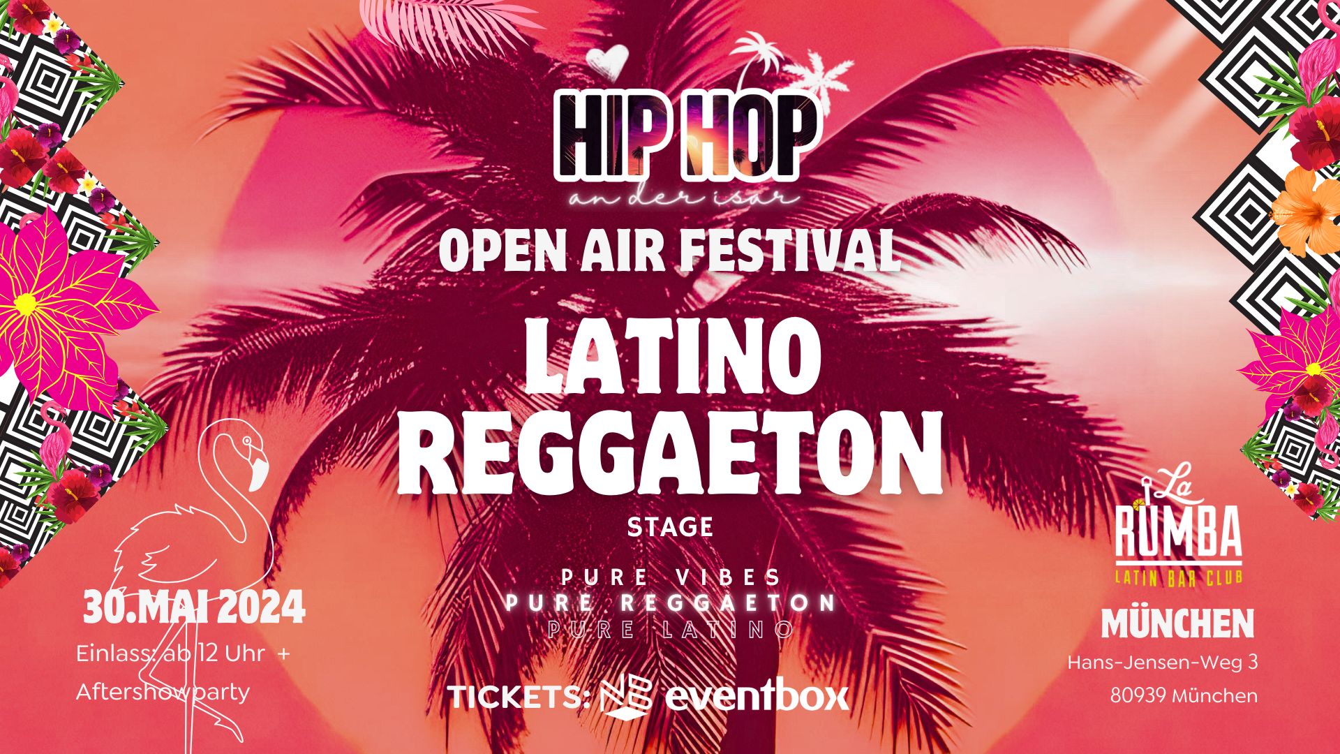 Latin Open Air & HIP HOP an der Isar Festival 30.05.2024