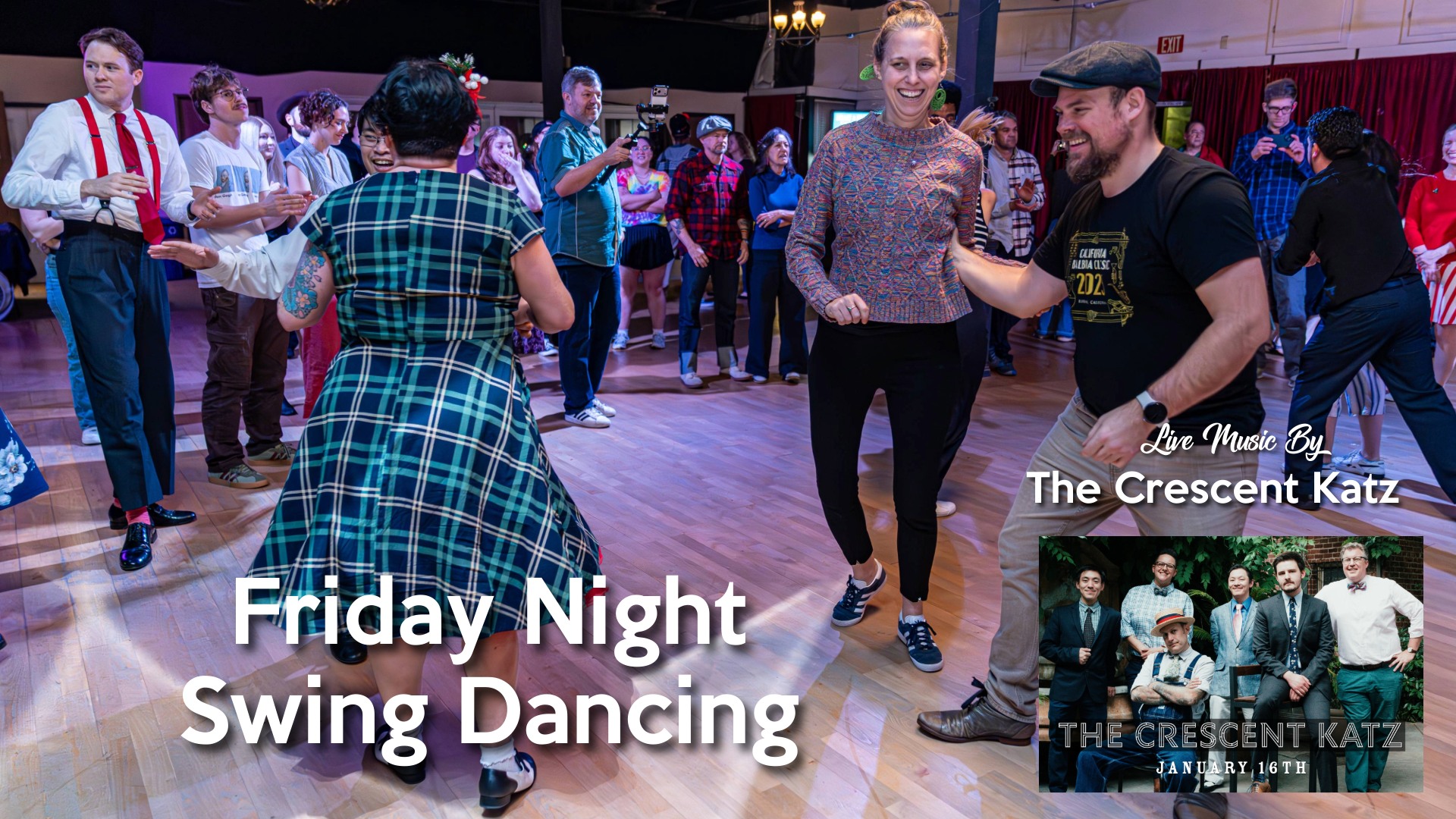 Live Music and Swing Dancing w The Crescent Katz