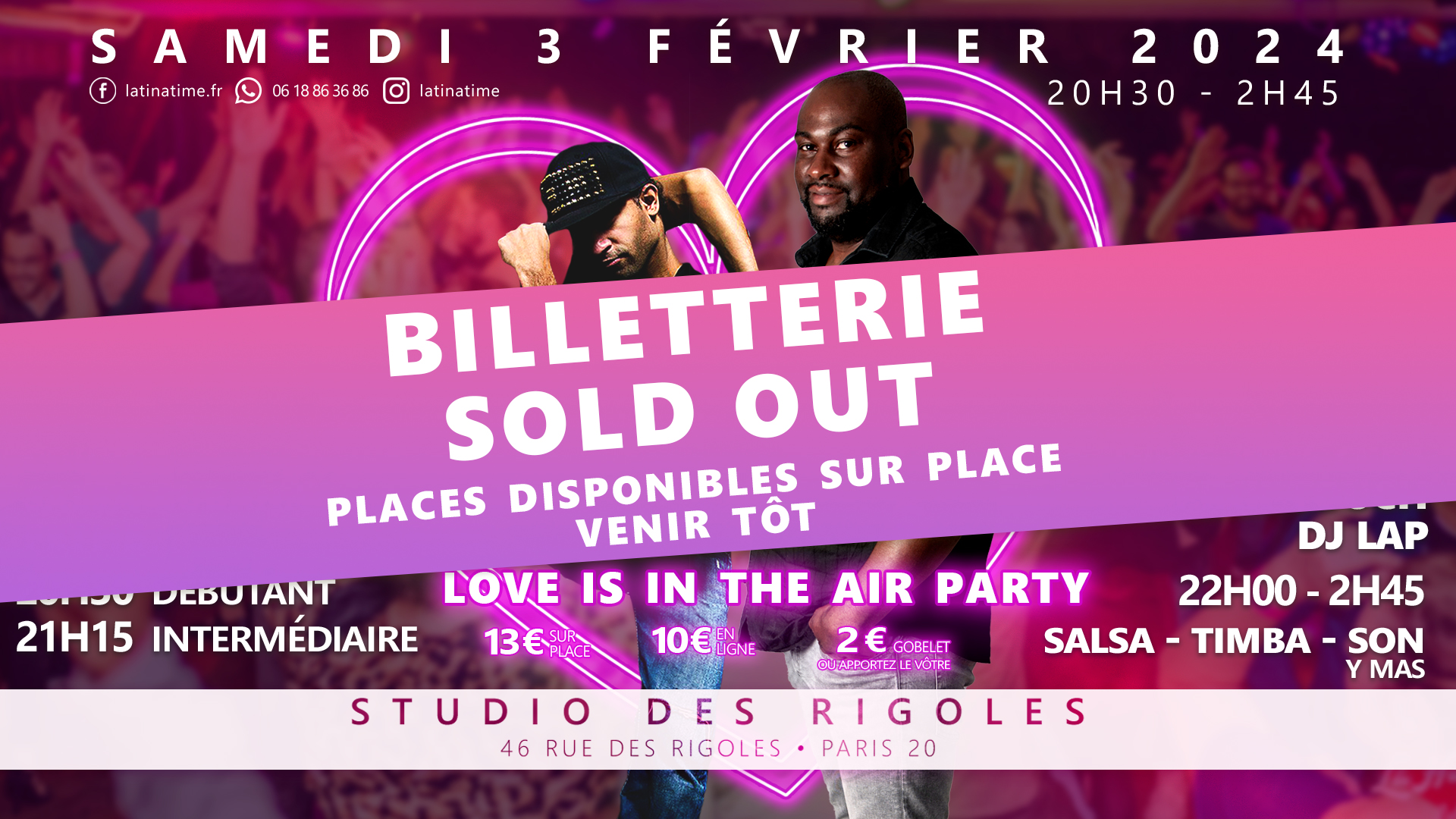 La Habanera - Pink touch - Love is in the air - Fethe - Jim Gsalsa - 03 février 2024