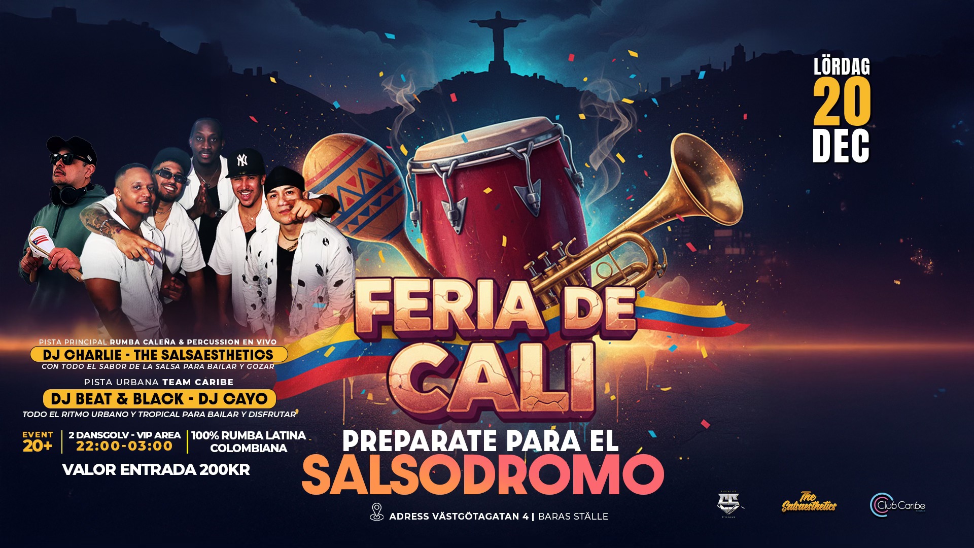 FERIA DE CALI EN ESTOCOLMO 💛💙❤️