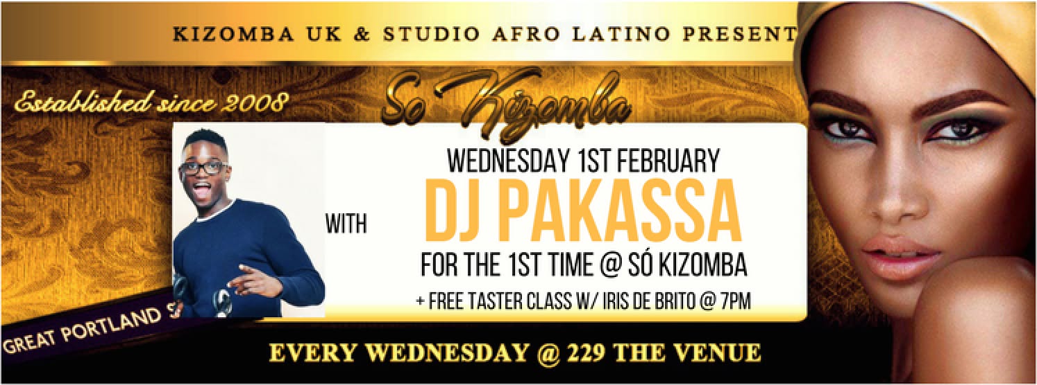 Só Kizomba with DJ Pakassa & Free taster class w Iris De Brito
