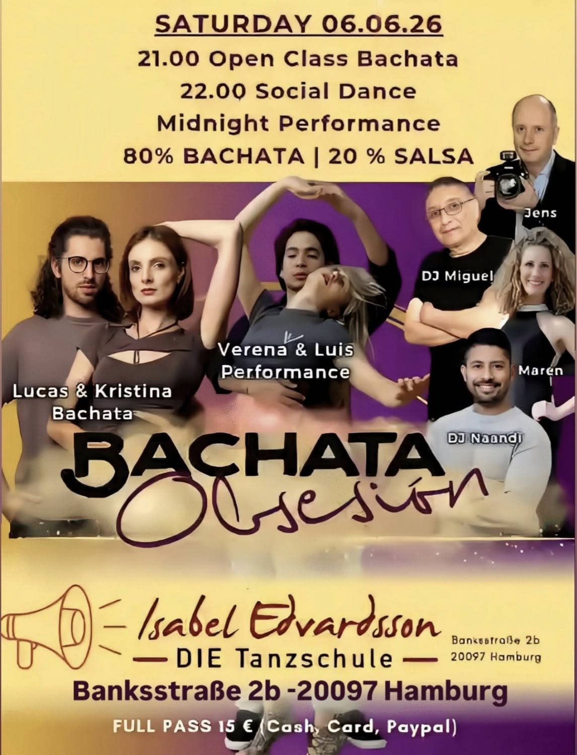 Bachata Obsesión Social Dance Event - Hamburg