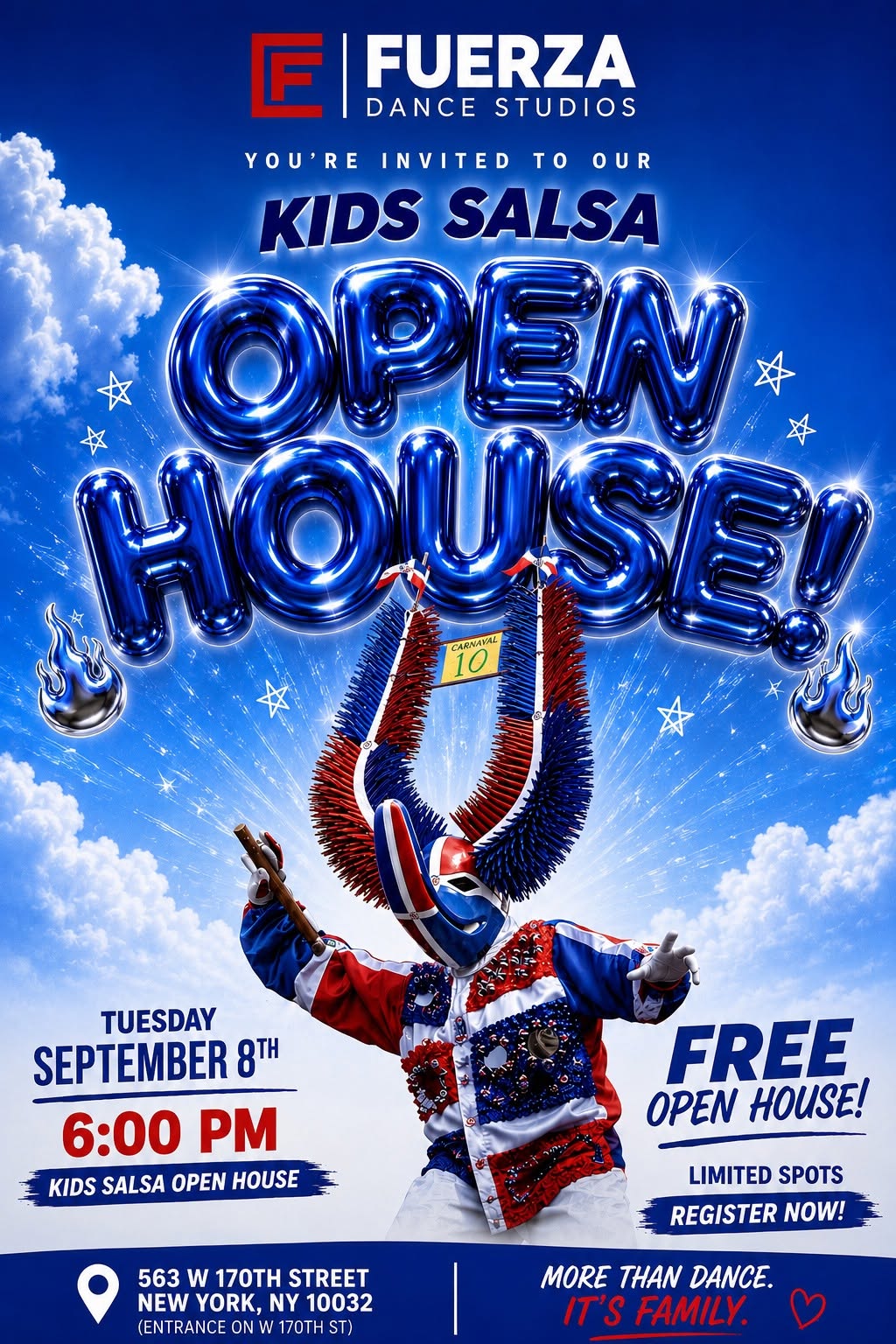 FREE Back-to-School Kids Salsa Open House Washington Heights