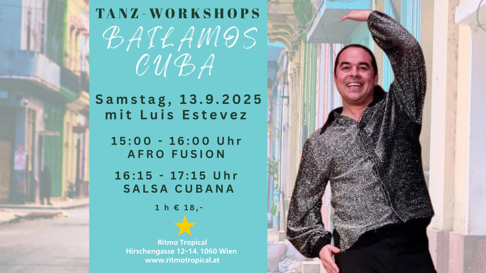 Bailamos Cuba! Workshops mit Luis Estevez
