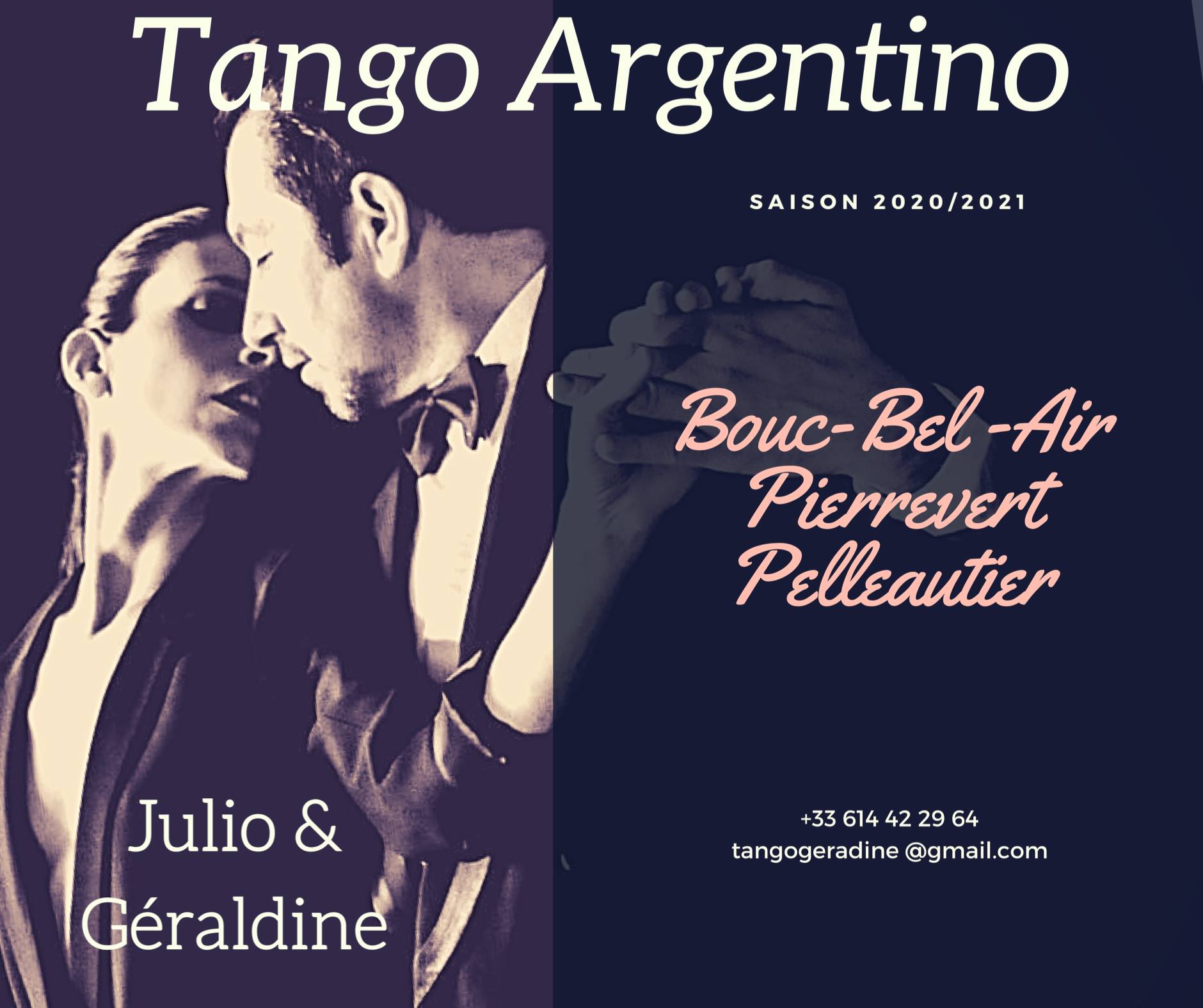 RENTRéE TANGO 2020 2021 : Julio Luque & Géraldine Giudicelli