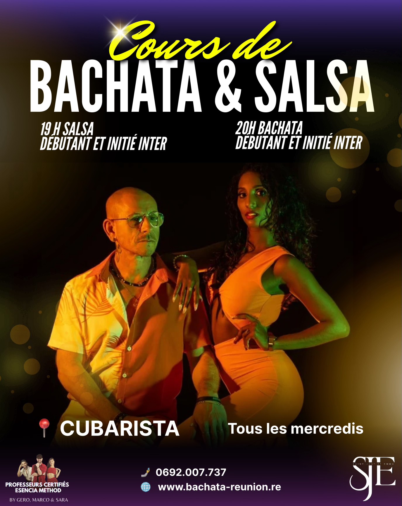 BACHATA et SALSA les mercredis - Au Cubarista Ste-Clotilde