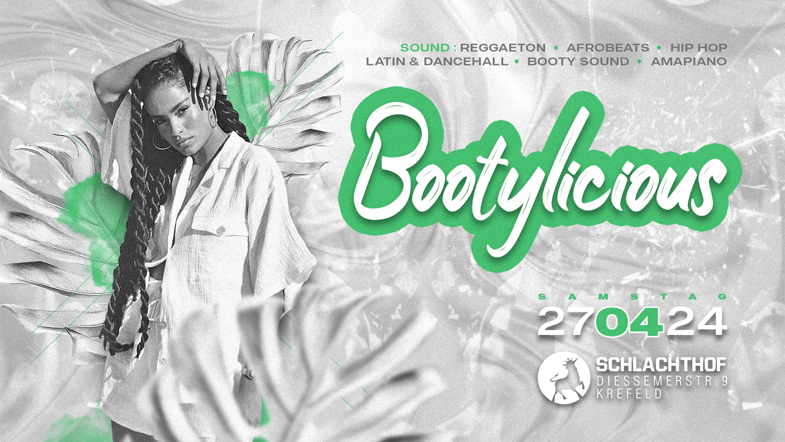Bootylicious - ๐ Dancehall, Latin & Hip Hop ๐ - Sa. 27.04.2024 Schlachthof Krefeld