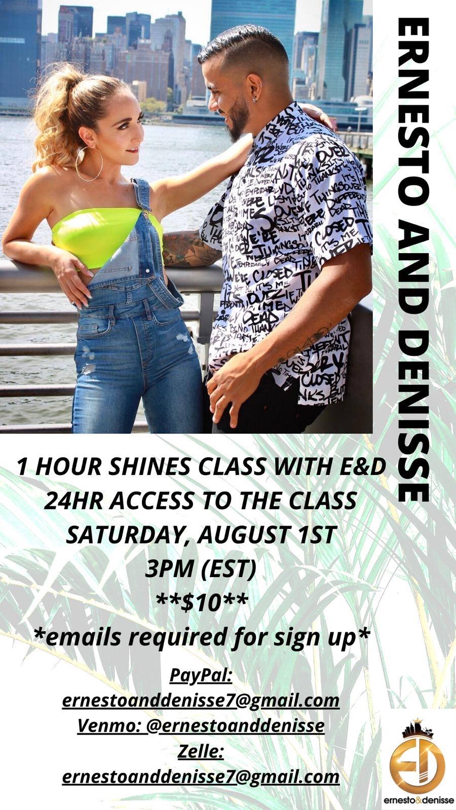 Ernesto and Denisse Salsa Footwork Class