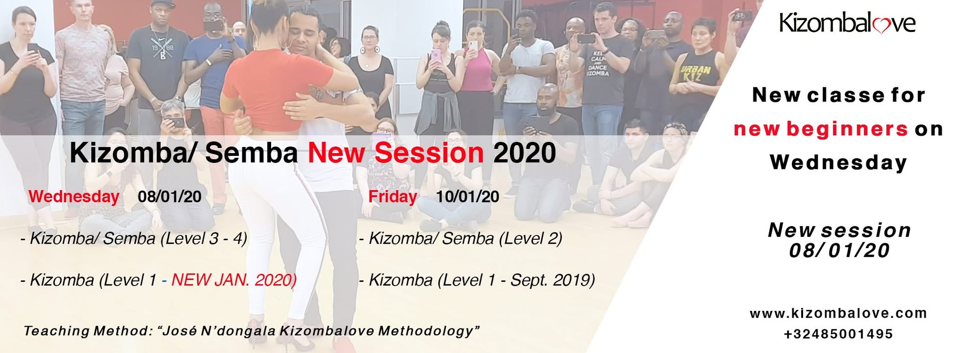 Session Janvier - Cours de Kizomba Semba à Bruxelles