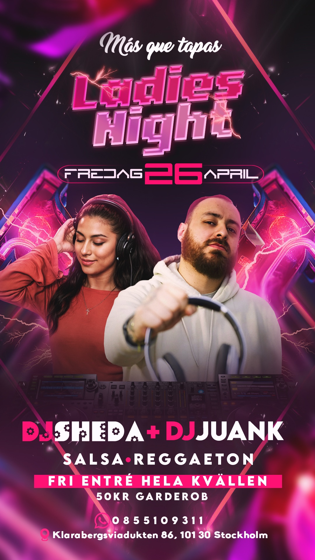LADIES NIGHT Masquetapas DJ Sheda DJ Juank @ MQT Nightclub