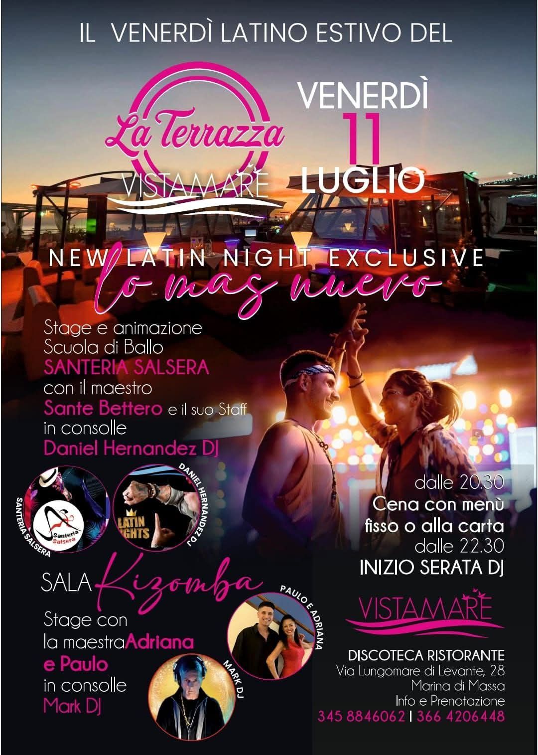 Vistamare Latin Night ⭐️La Terrazza Latina ⭐️