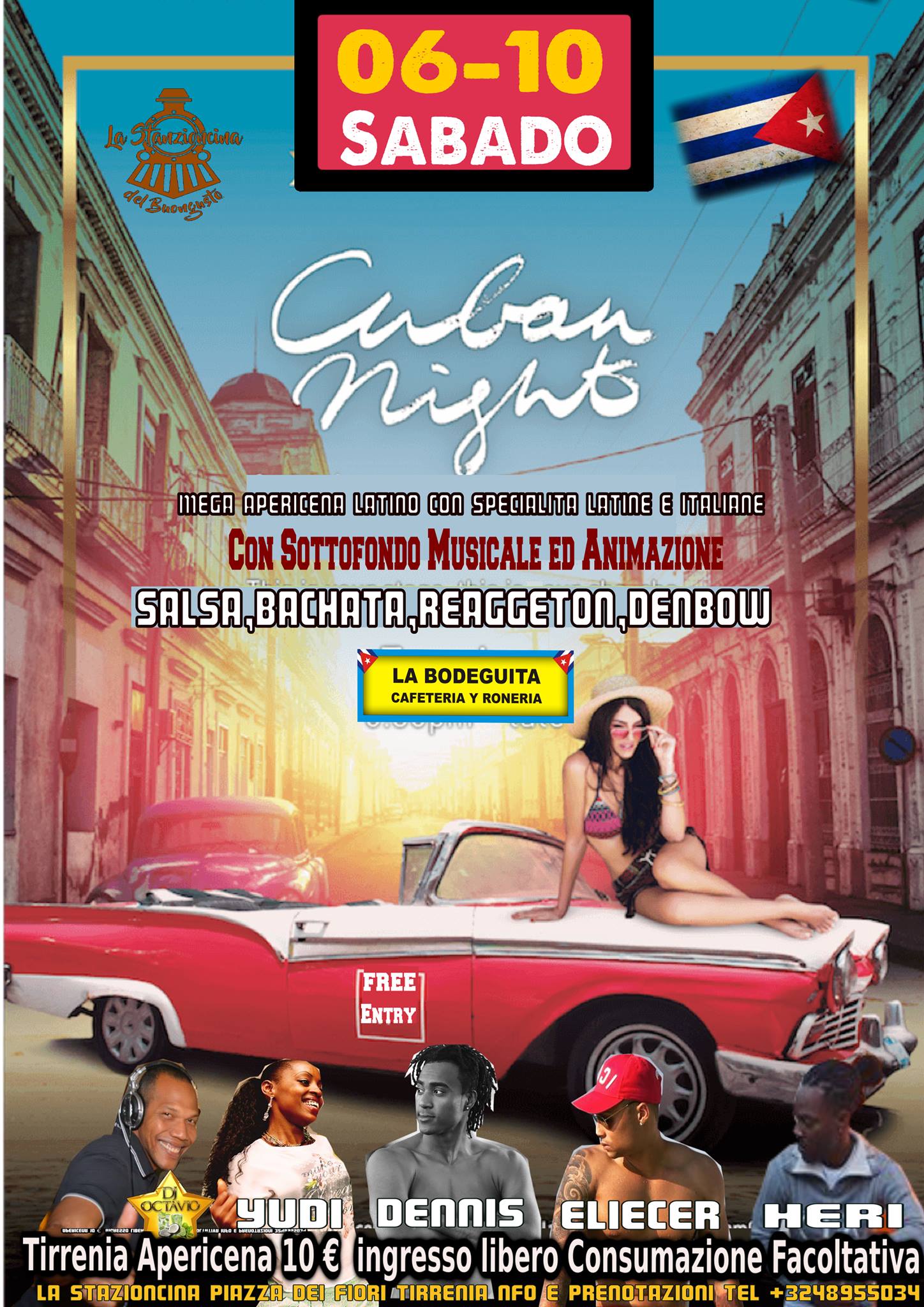 Cuban Night Tirrenia Mega Apericena Latino
