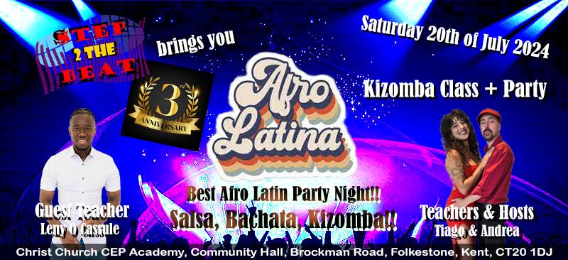 Afro Latina Party Night - July with Guest Teacher Leny O Cassule