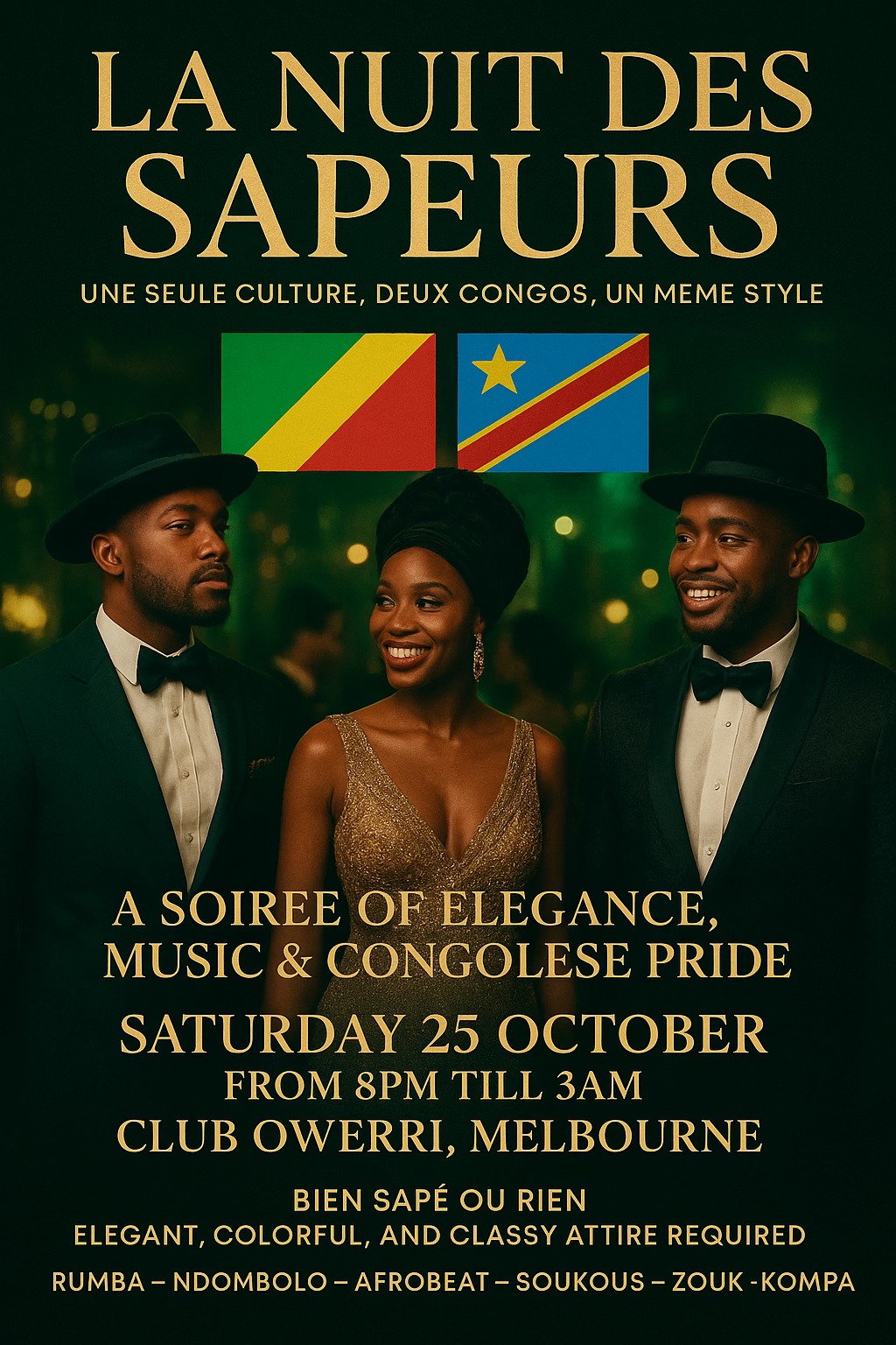 La Nuit Des Sapeurs - Congo Elegance and Ambiance Night