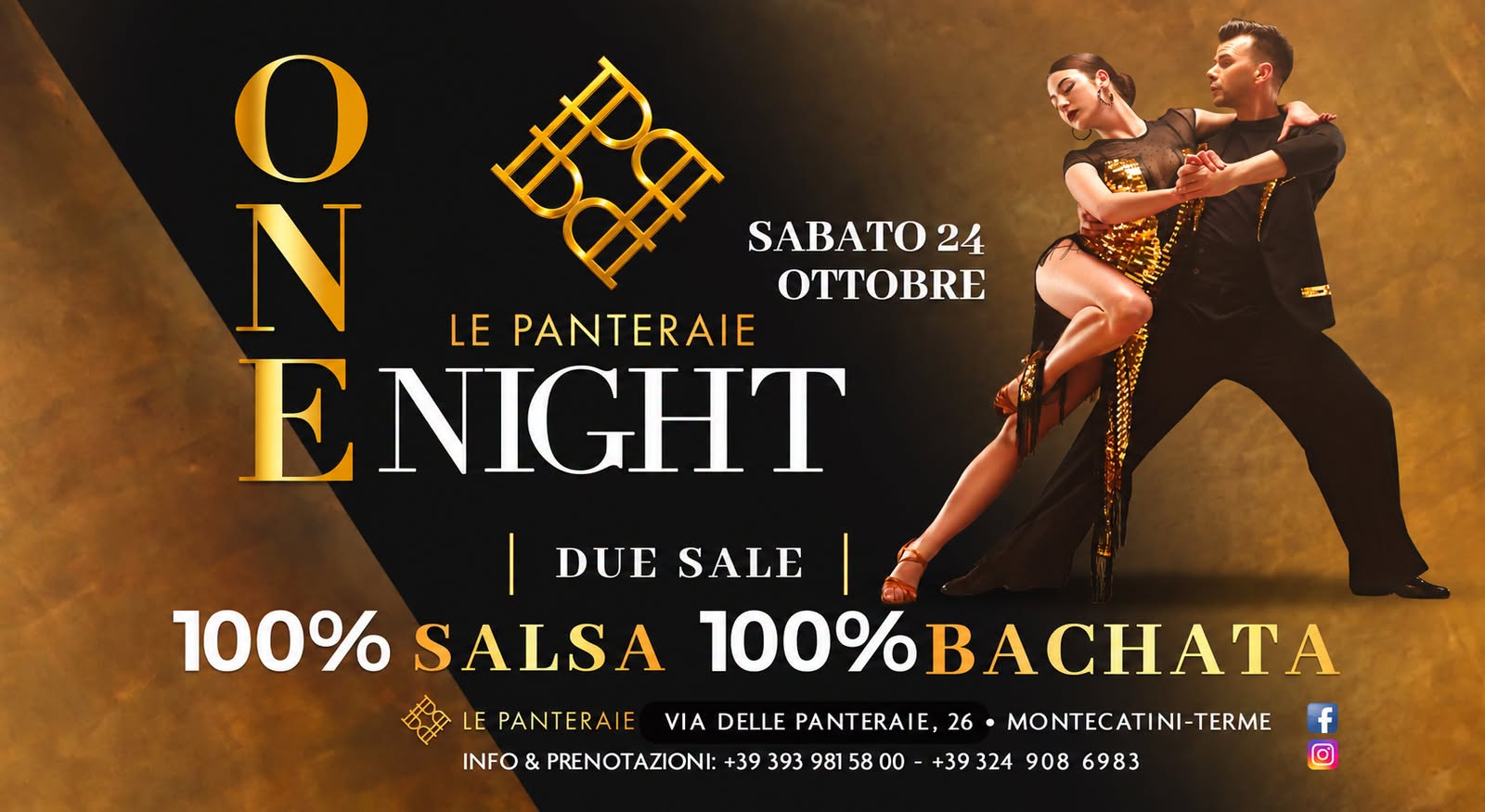 🔥 ONE NIGHT DUE SALE, DOPPIA ENERGIA! 100% SALSA & 100% BACHATA