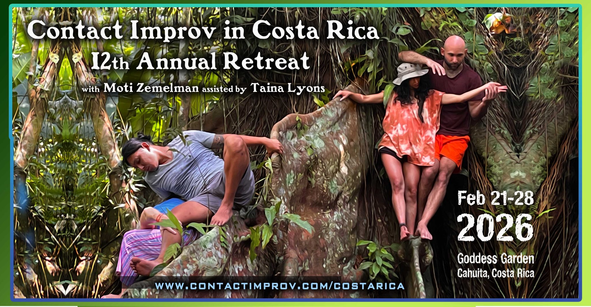 12th Annual Contact Improv Retreat in Costa Rica w Moti