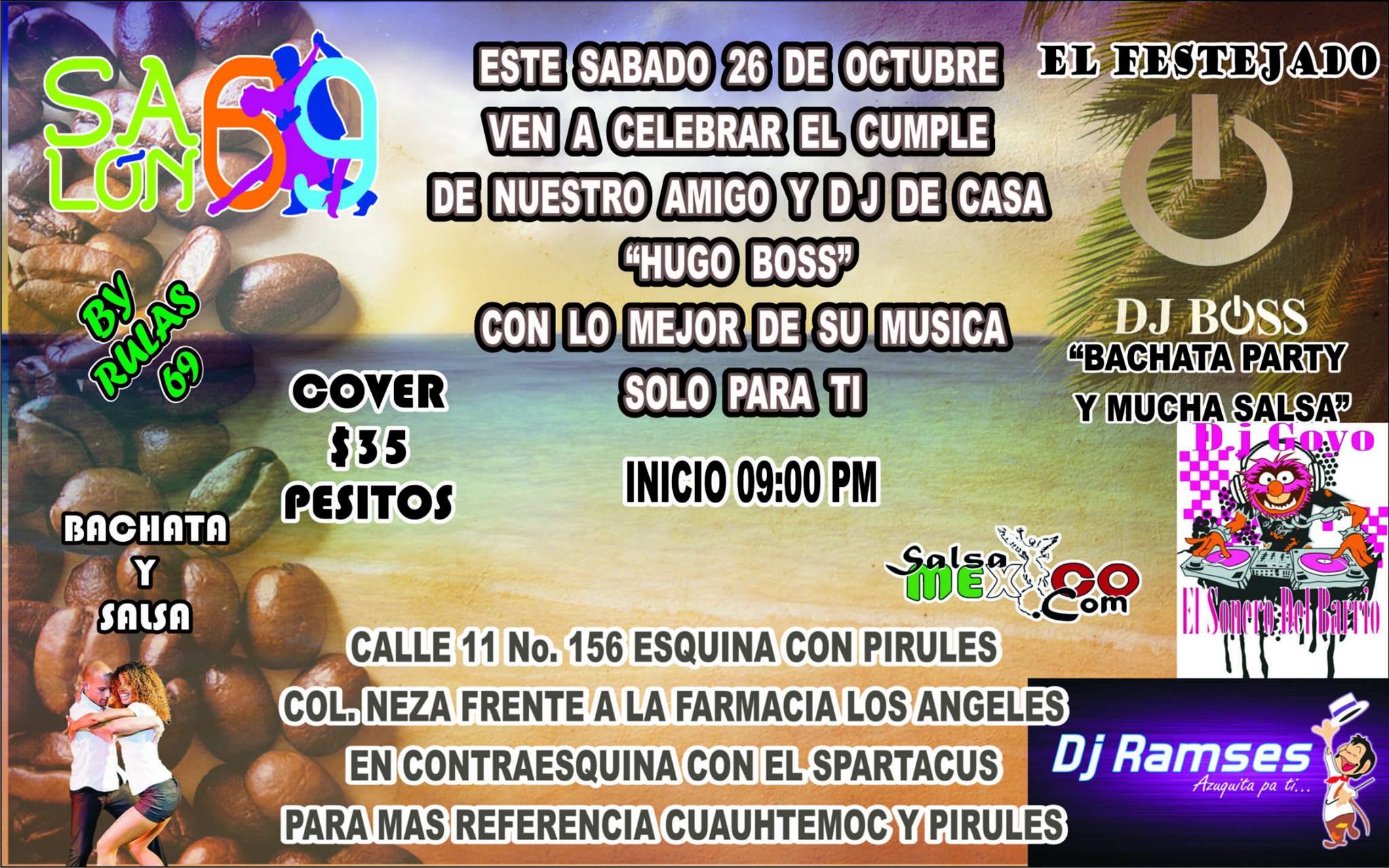 FESTEJANDO DJ BOSS CON BACHATA Y MUCHA SALSA
