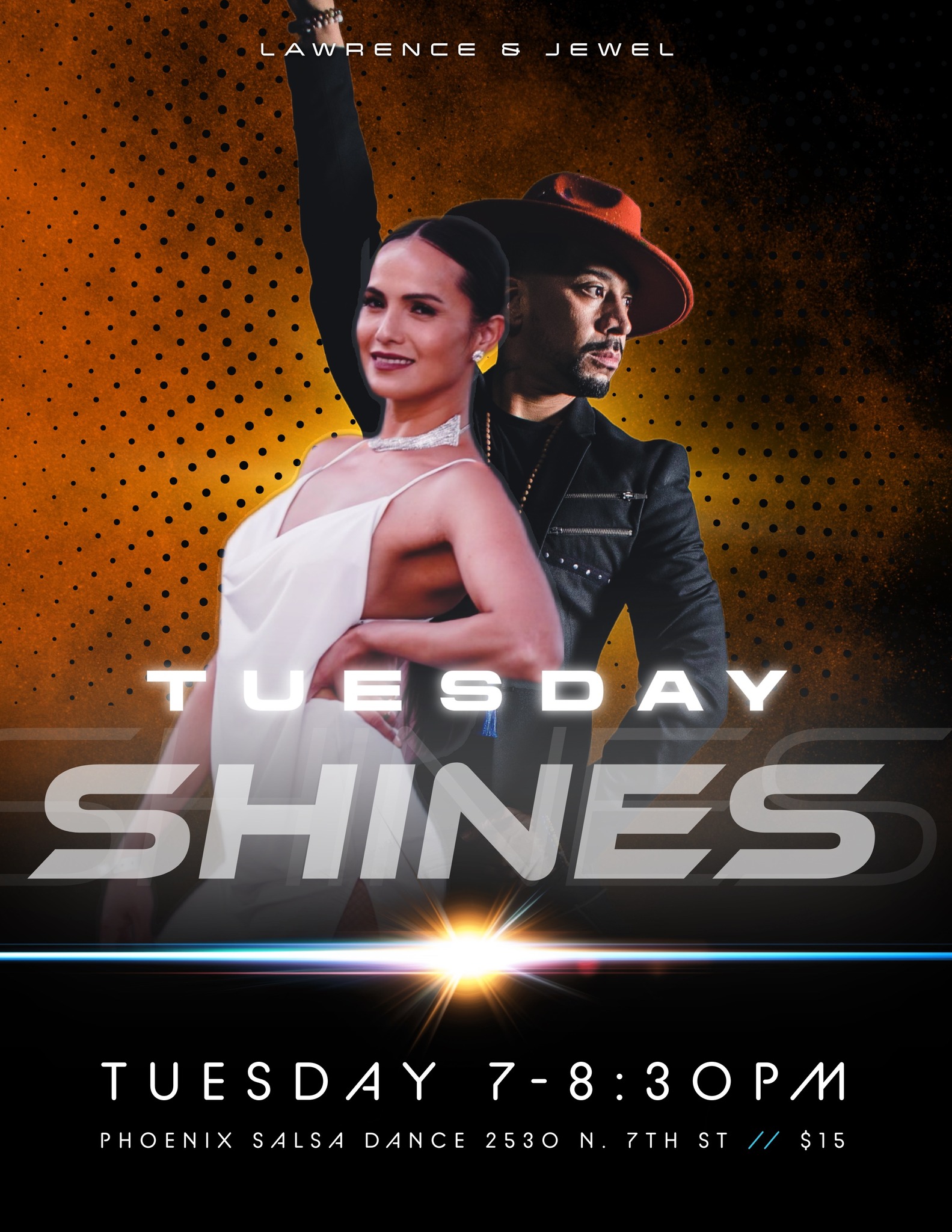 Tuesday Salsa Shines with Lawrence & Jewel!