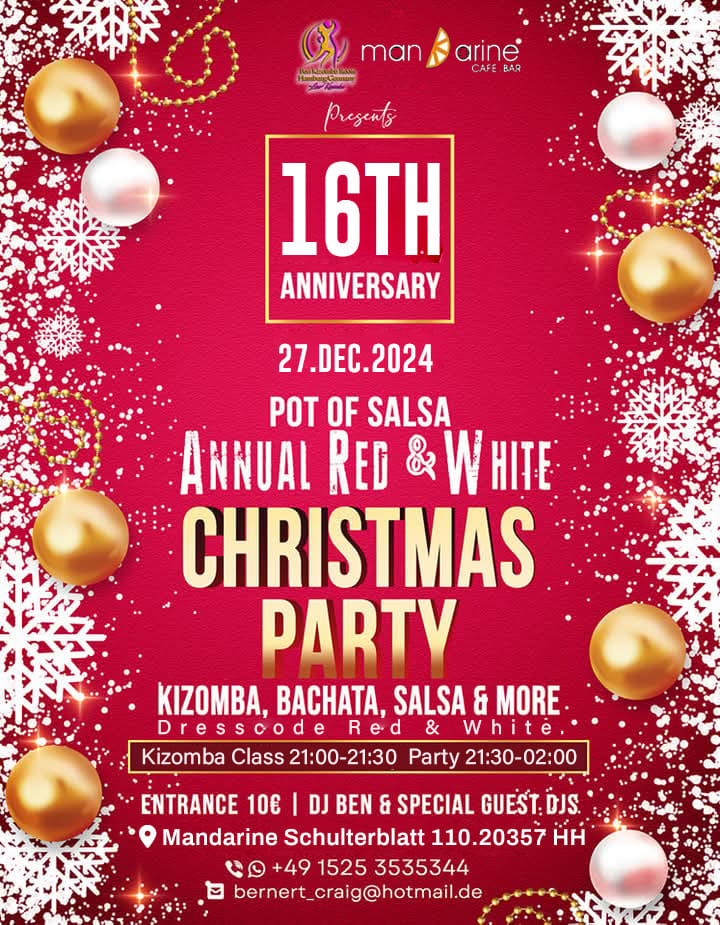 Pot of Salsa 16th Annual SBK Red & White Xmas Party