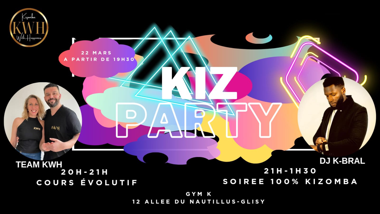 Kiz Party Amiens cours + soirée 100% kizomba