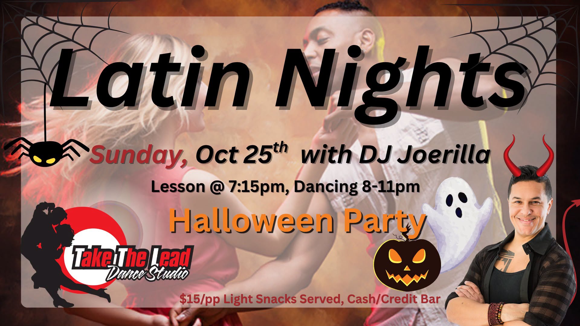 Sunday Latin Night at Take The Lead - Halloween Party!