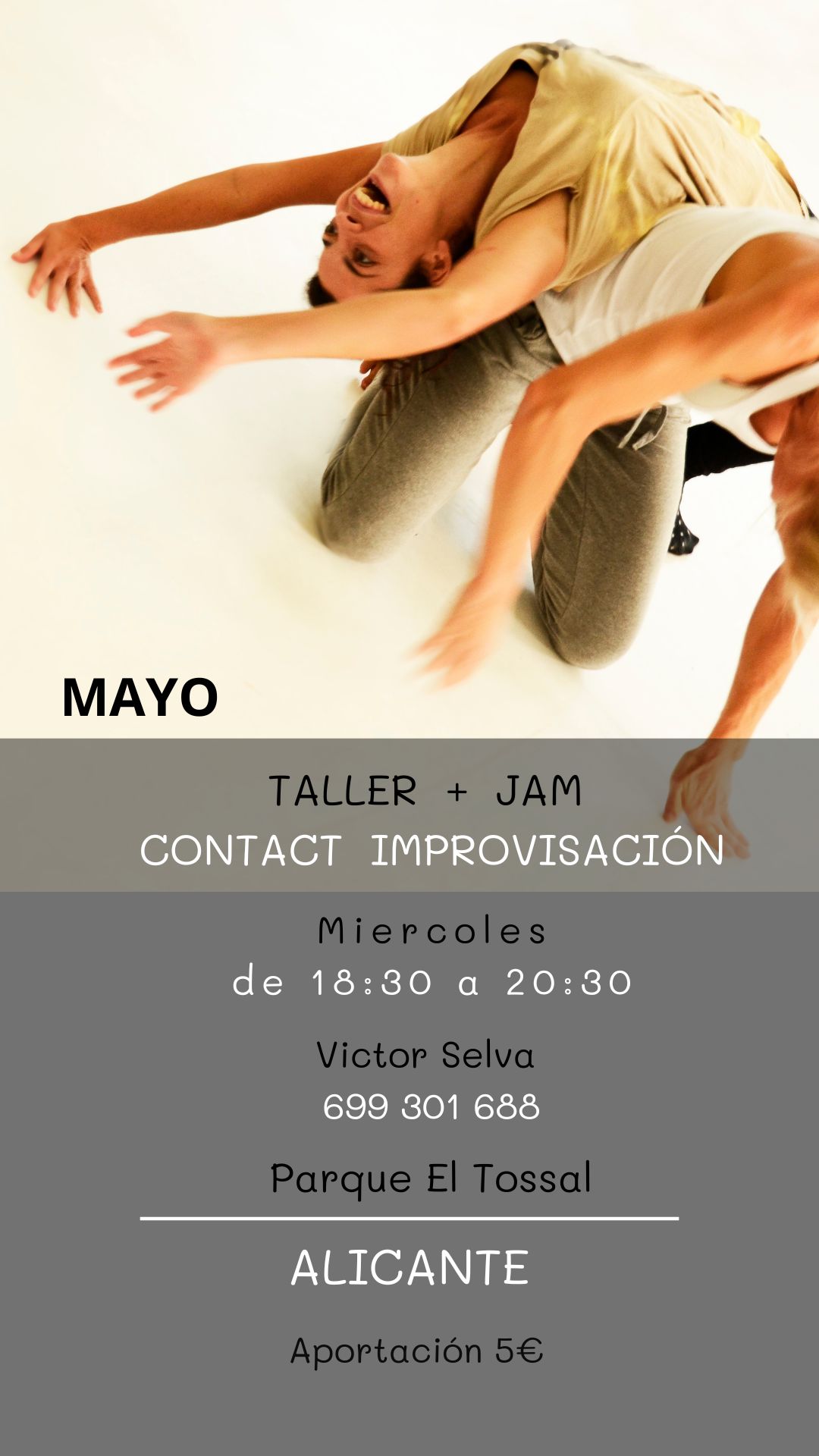 Taller de contact improvisación y jam