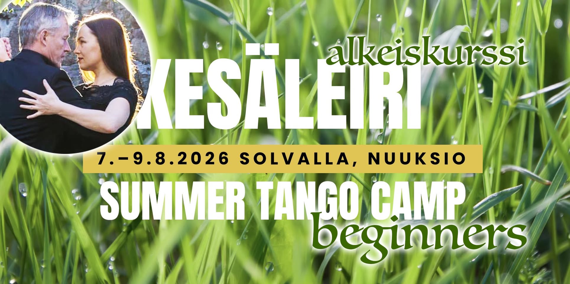 Argentiinalaisen tangon alkeiskurssi Summer Tango Camp beginners course 2026