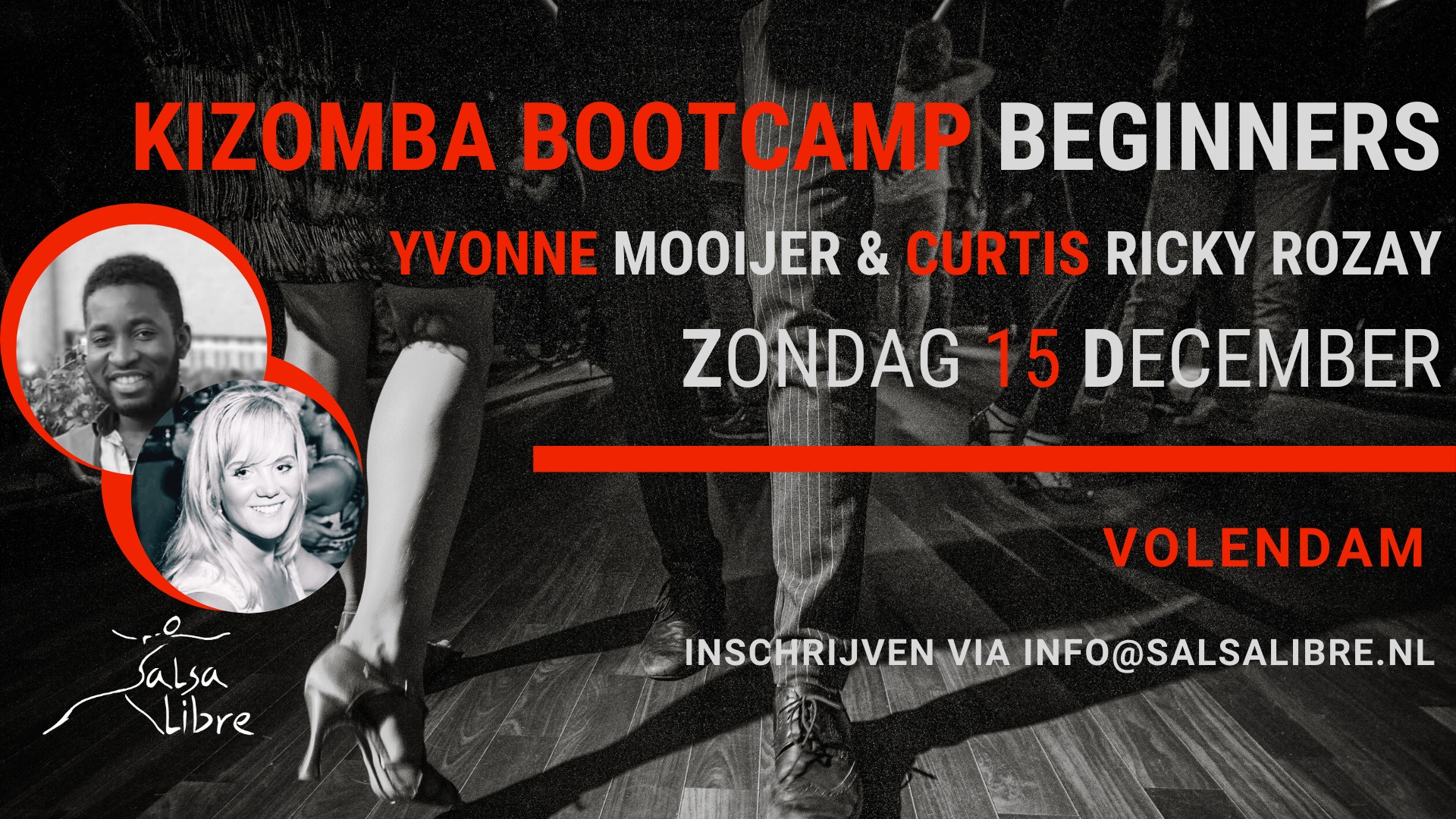 Kizomba Bootcamp door Yvonne & Curtis Salsa Libre - Volendam