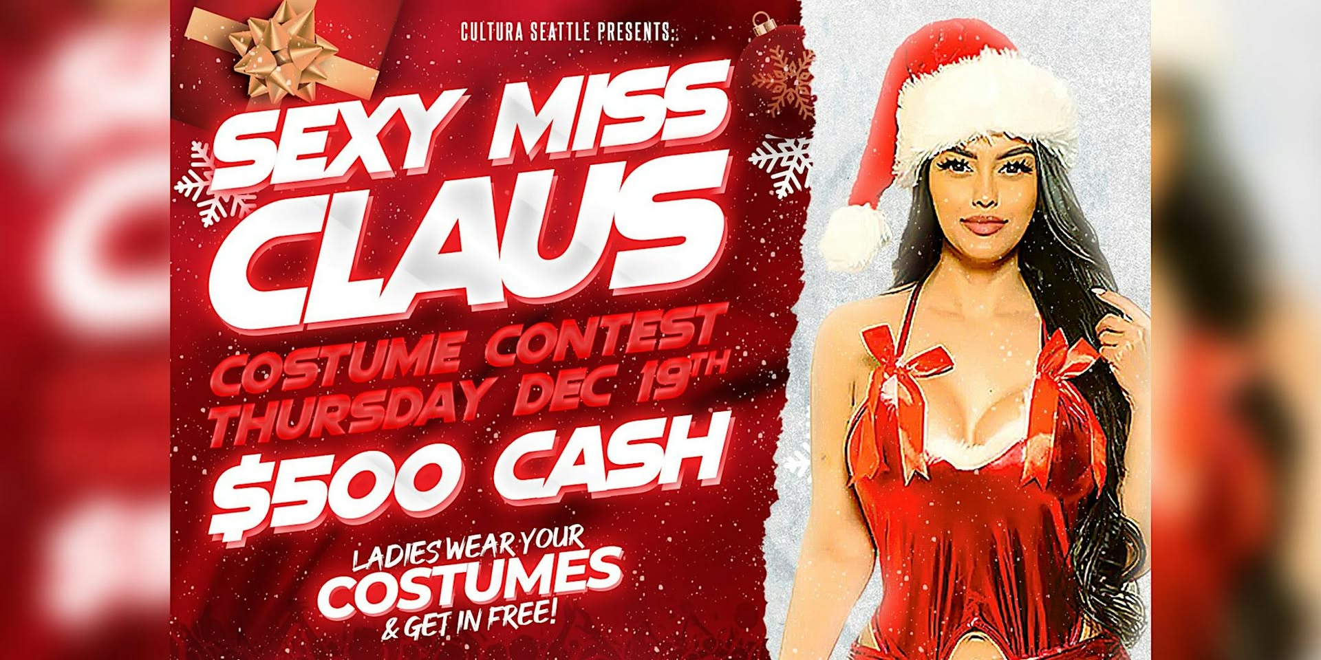 Sexy Miss Claus $500 Costume Contest