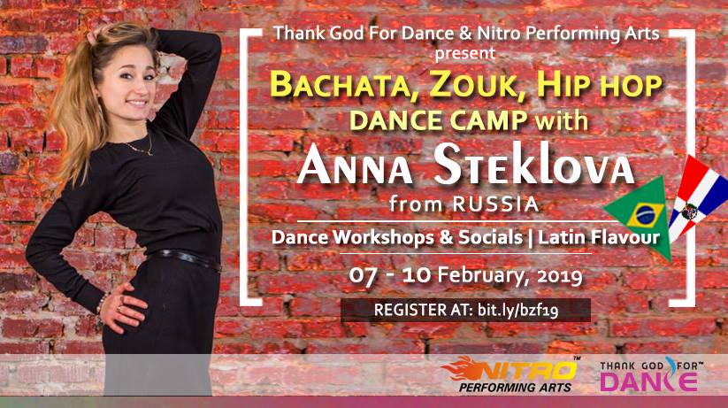 Bachata, Zouk, Hip-Hop: Dance Camp with Anna (Russia) in Delhi