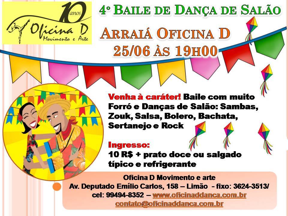 Arraía Oficina D - 4º Baile de Dança de Salão