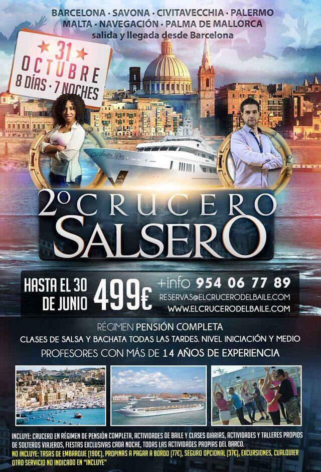 Crucero Salsero por el Mediterráneo con La Negra (2da edición)