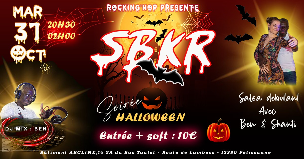 Soirée mensuelle SBKR de Rocking'hop spéciale Halloween!
