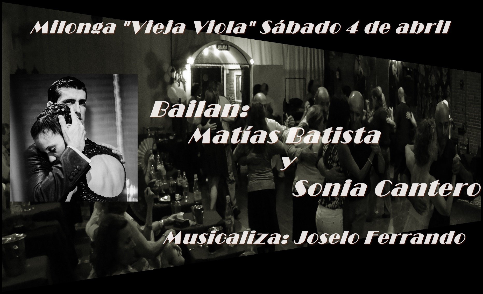 Sábado 4 Milonga Vieja Viola!! Exhibición de SONIA Y MATÍAS!!!